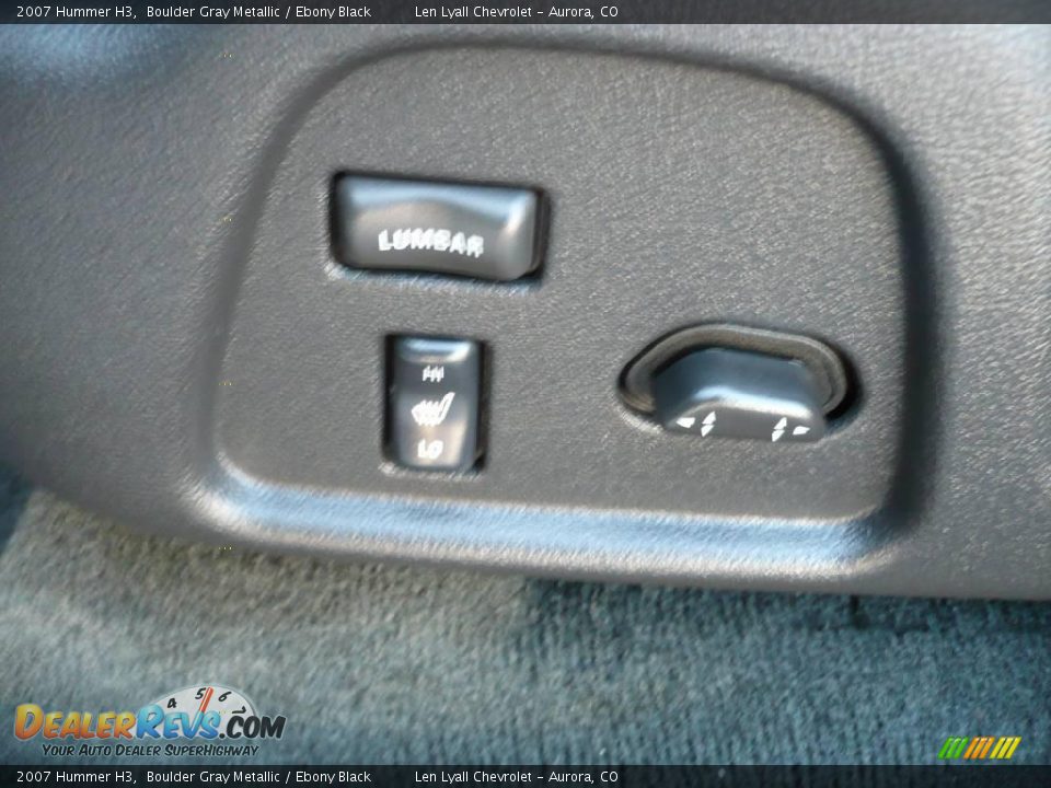 2007 Hummer H3 Boulder Gray Metallic / Ebony Black Photo #26