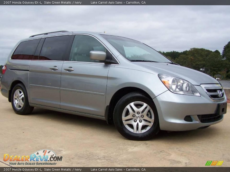 2007 Honda Odyssey EX-L Slate Green Metallic / Ivory Photo #1
