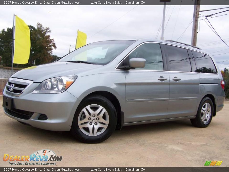 2007 Honda Odyssey EX-L Slate Green Metallic / Ivory Photo #2