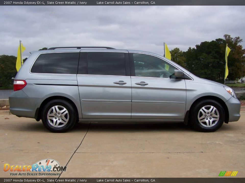 2007 Honda Odyssey EX-L Slate Green Metallic / Ivory Photo #3