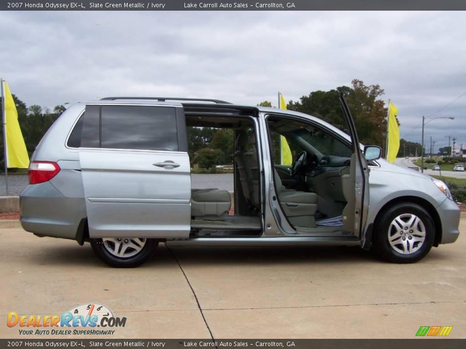 2007 Honda Odyssey EX-L Slate Green Metallic / Ivory Photo #7