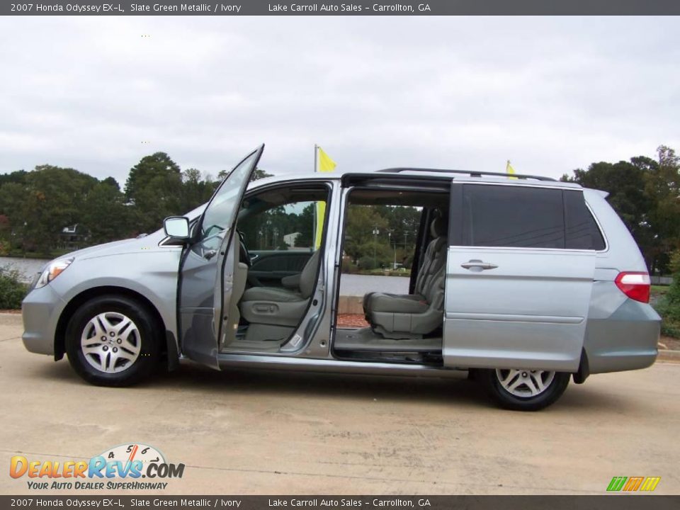 2007 Honda Odyssey EX-L Slate Green Metallic / Ivory Photo #8