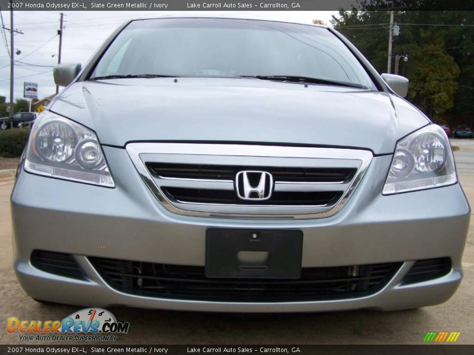 2007 Honda Odyssey EX-L Slate Green Metallic / Ivory Photo #9