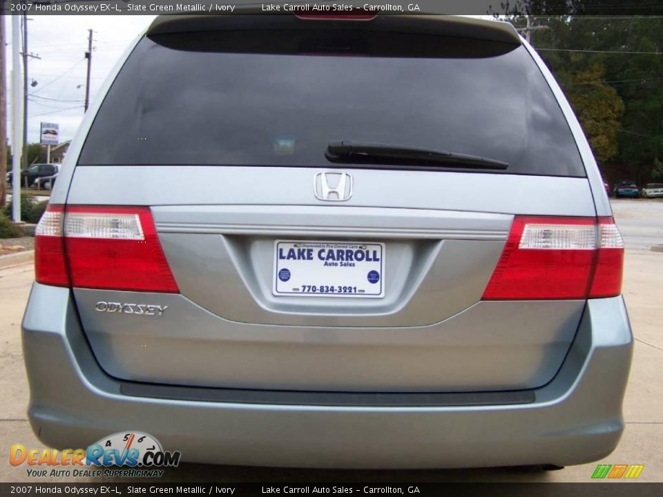 2007 Honda Odyssey EX-L Slate Green Metallic / Ivory Photo #10