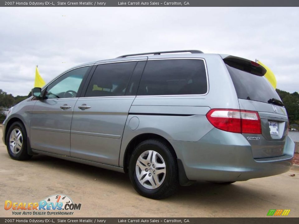 2007 Honda Odyssey EX-L Slate Green Metallic / Ivory Photo #12
