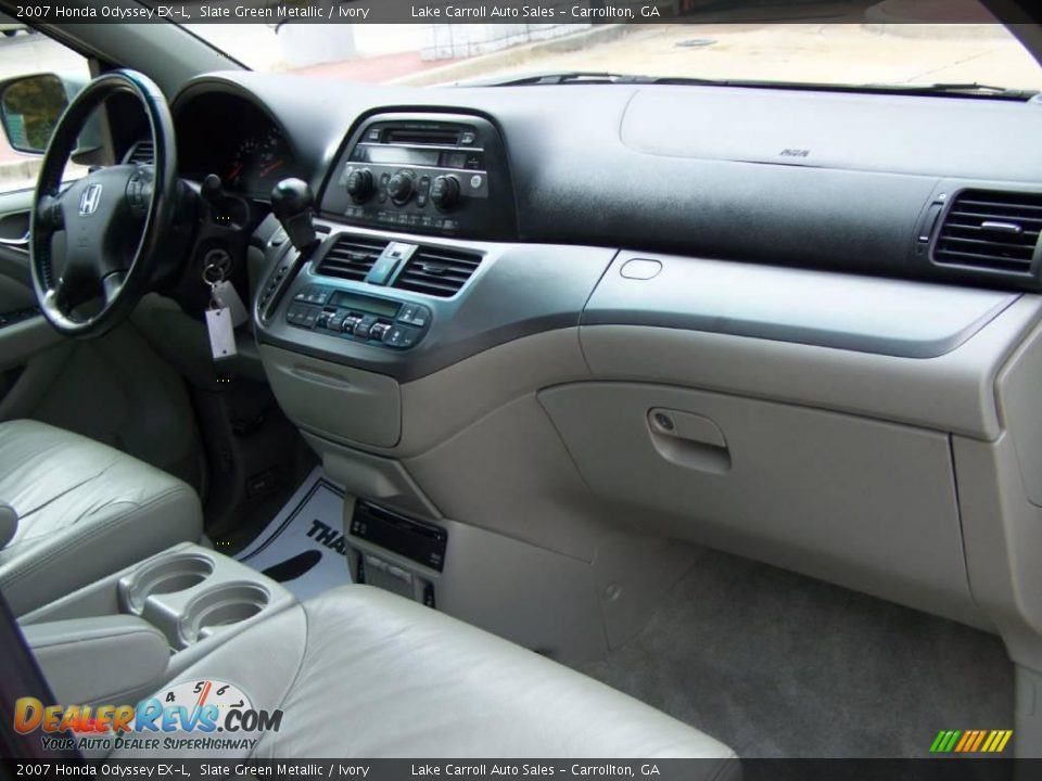 2007 Honda Odyssey EX-L Slate Green Metallic / Ivory Photo #14
