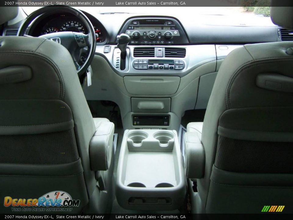 2007 Honda Odyssey EX-L Slate Green Metallic / Ivory Photo #15