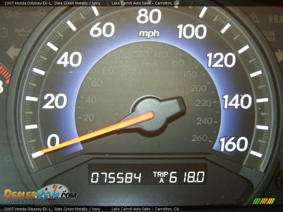 2007 Honda Odyssey EX-L Slate Green Metallic / Ivory Photo #18