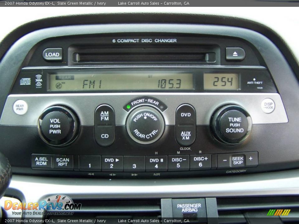 2007 Honda Odyssey EX-L Slate Green Metallic / Ivory Photo #21