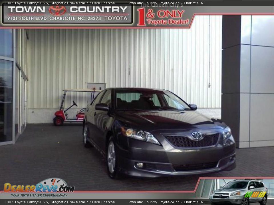2007 Toyota Camry SE V6 Magnetic Gray Metallic / Dark Charcoal Photo #1