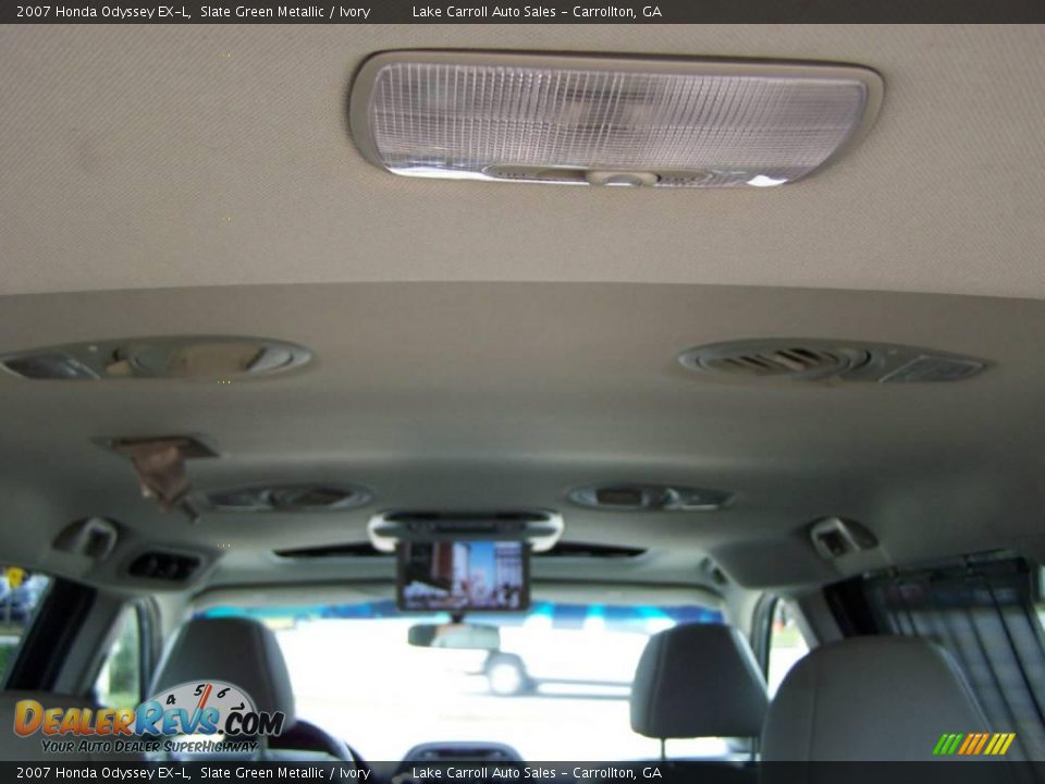 2007 Honda Odyssey EX-L Slate Green Metallic / Ivory Photo #25