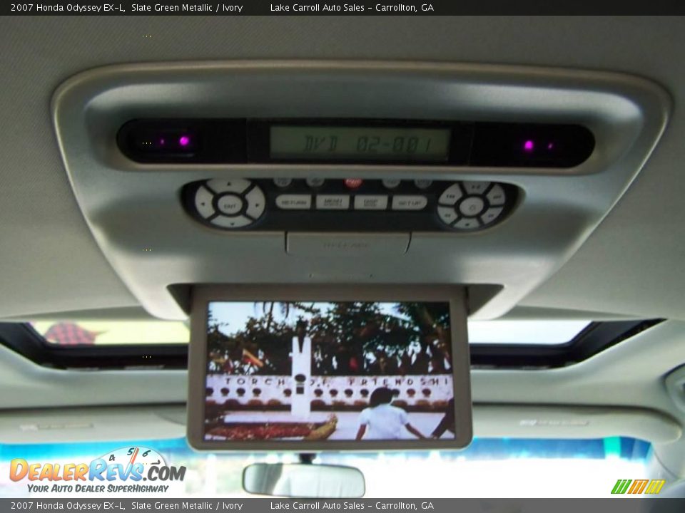 2007 Honda Odyssey EX-L Slate Green Metallic / Ivory Photo #26