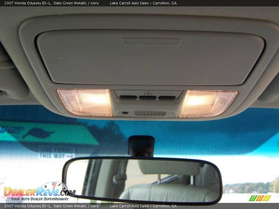 2007 Honda Odyssey EX-L Slate Green Metallic / Ivory Photo #27