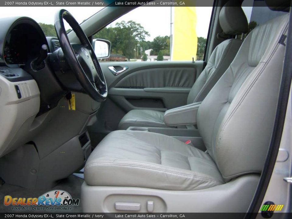 2007 Honda Odyssey EX-L Slate Green Metallic / Ivory Photo #29