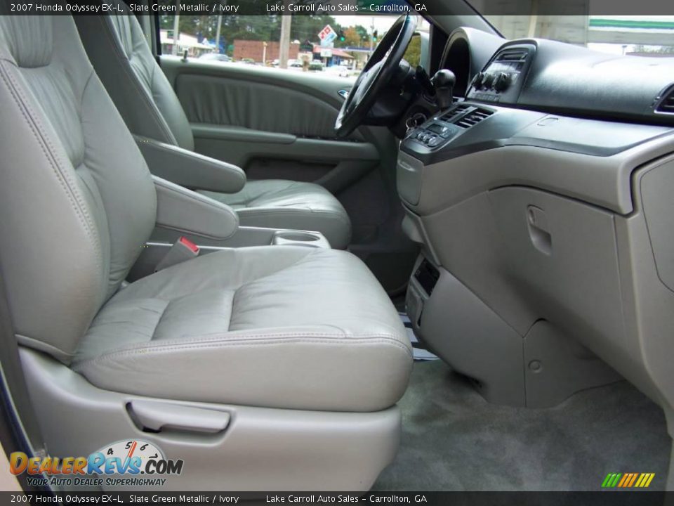 2007 Honda Odyssey EX-L Slate Green Metallic / Ivory Photo #30
