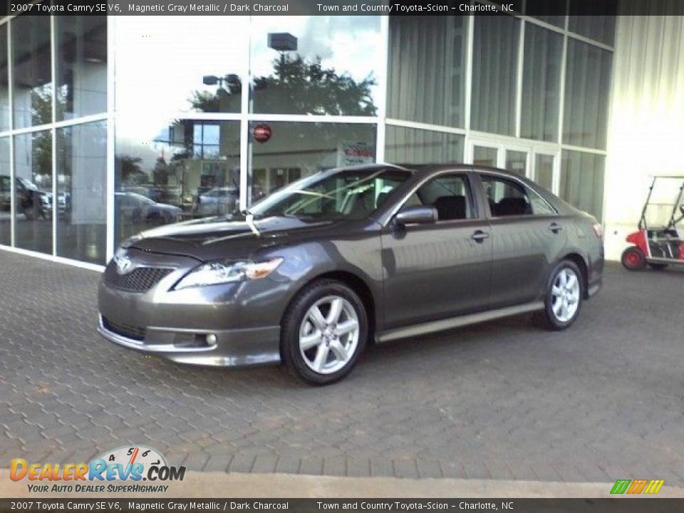 2007 Toyota Camry SE V6 Magnetic Gray Metallic / Dark Charcoal Photo #19