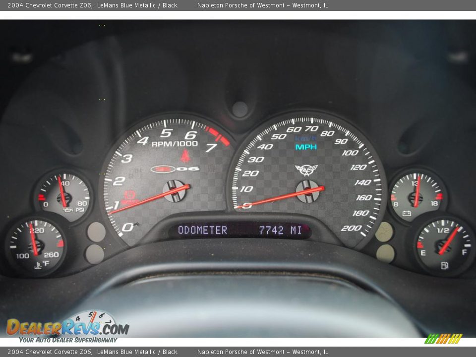 2004 Chevrolet Corvette Z06 LeMans Blue Metallic / Black Photo #16
