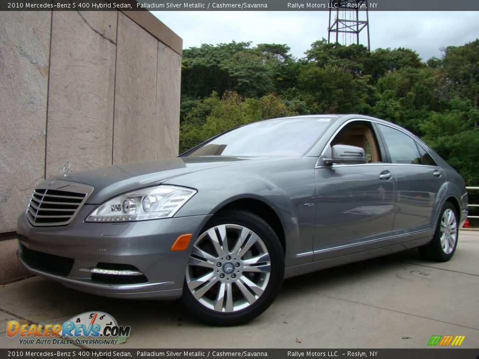 2010 Mercedes-Benz S 400 Hybrid Sedan Palladium Silver Metallic / Cashmere/Savanna Photo #1