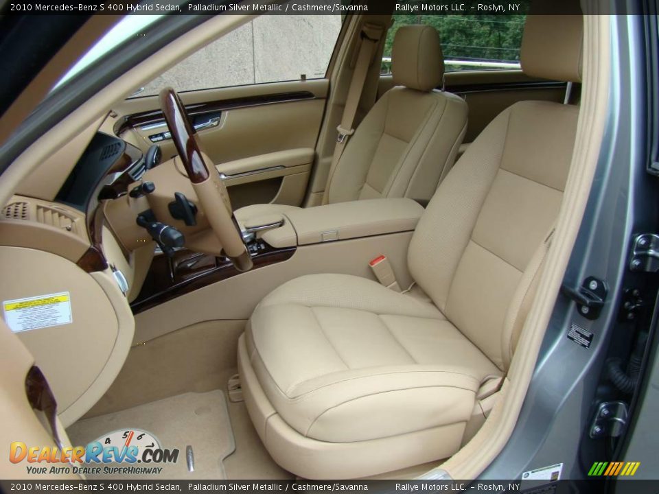 2010 Mercedes-Benz S 400 Hybrid Sedan Palladium Silver Metallic / Cashmere/Savanna Photo #8