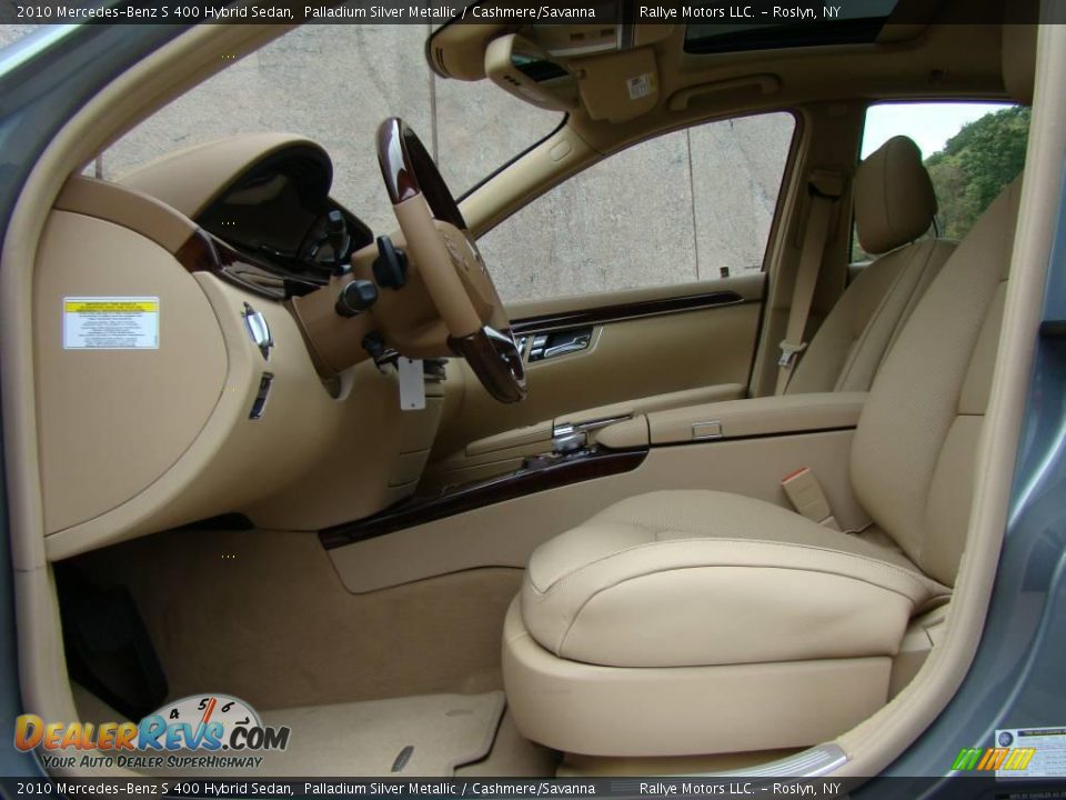 2010 Mercedes-Benz S 400 Hybrid Sedan Palladium Silver Metallic / Cashmere/Savanna Photo #9