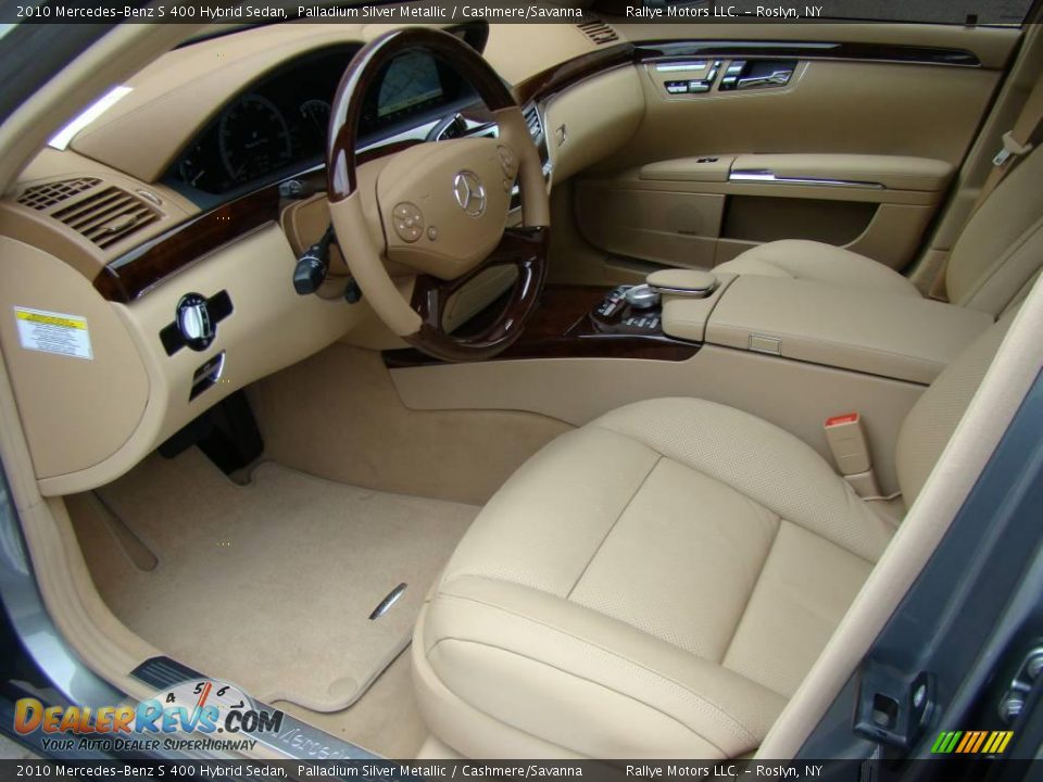 2010 Mercedes-Benz S 400 Hybrid Sedan Palladium Silver Metallic / Cashmere/Savanna Photo #10