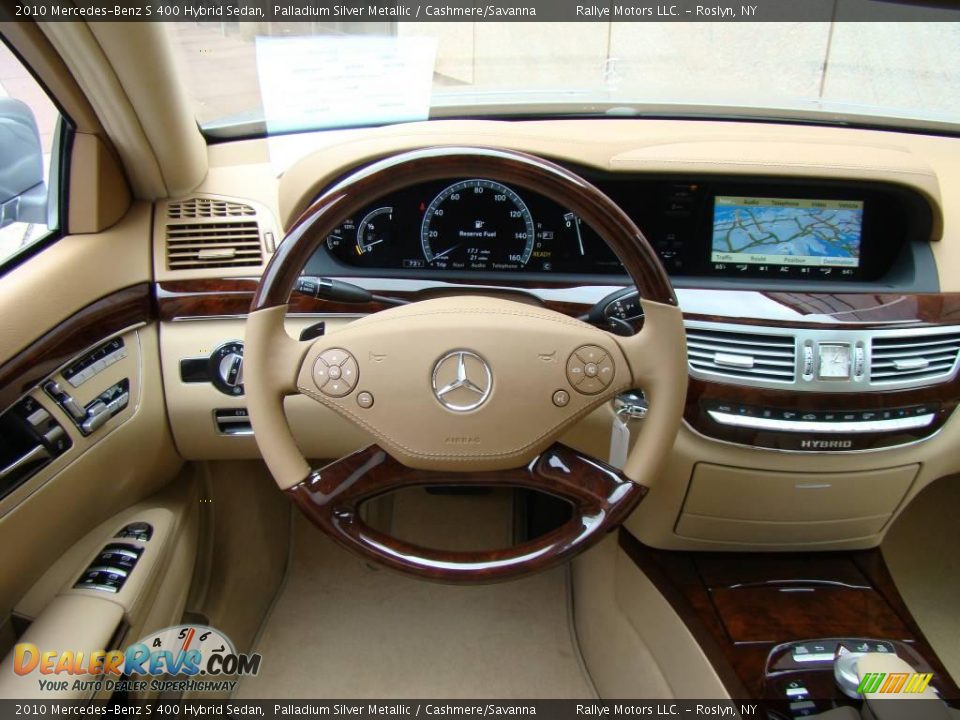 2010 Mercedes-Benz S 400 Hybrid Sedan Palladium Silver Metallic / Cashmere/Savanna Photo #11