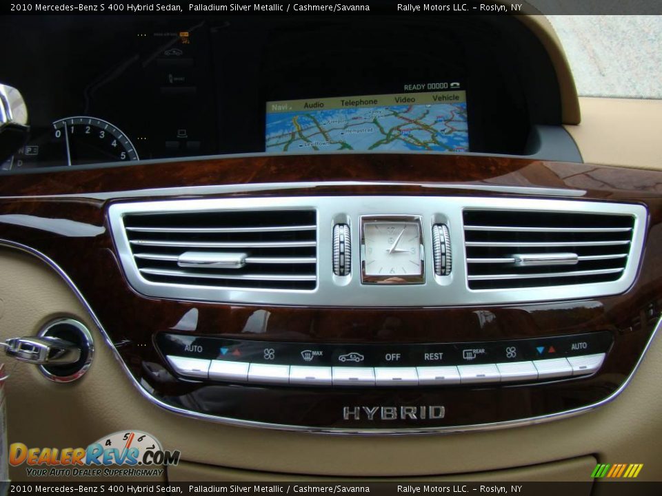 2010 Mercedes-Benz S 400 Hybrid Sedan Palladium Silver Metallic / Cashmere/Savanna Photo #14