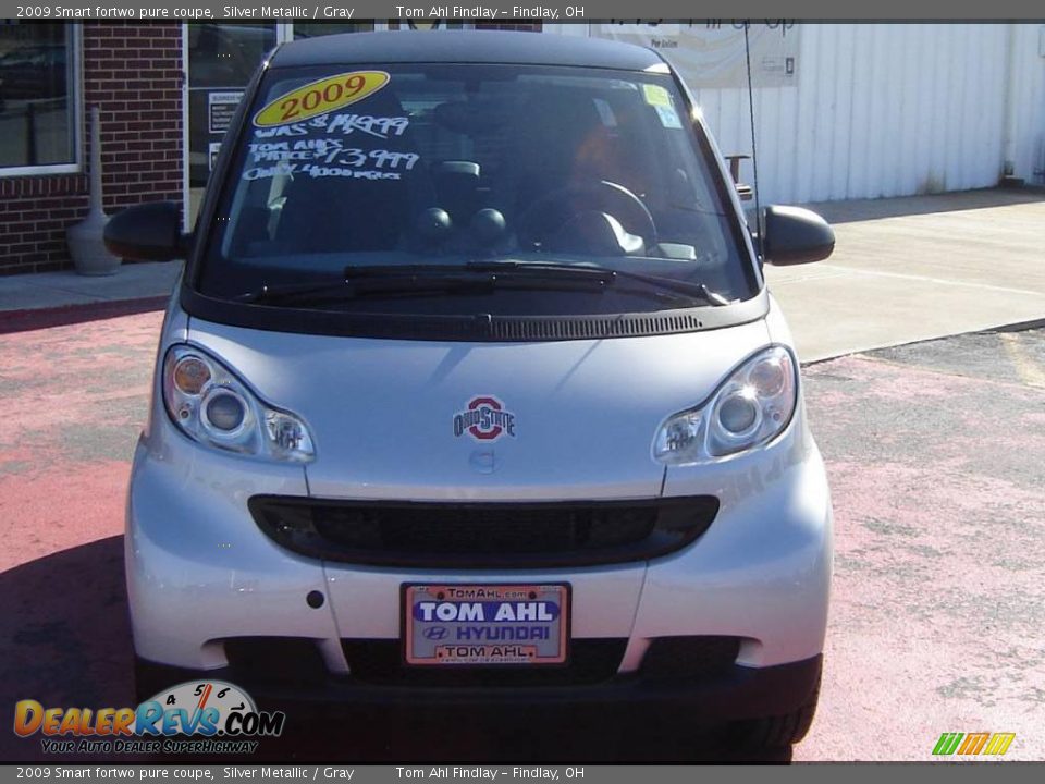 2009 Smart fortwo pure coupe Silver Metallic / Gray Photo #8