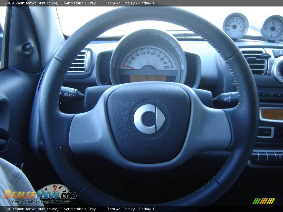 2009 Smart fortwo pure coupe Silver Metallic / Gray Photo #18