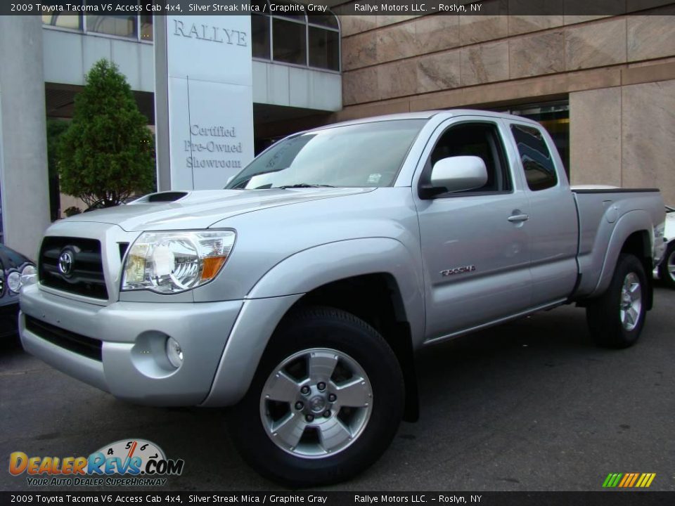 2009 Toyota Tacoma V6 Access Cab 4x4 Silver Streak Mica / Graphite Gray Photo #1