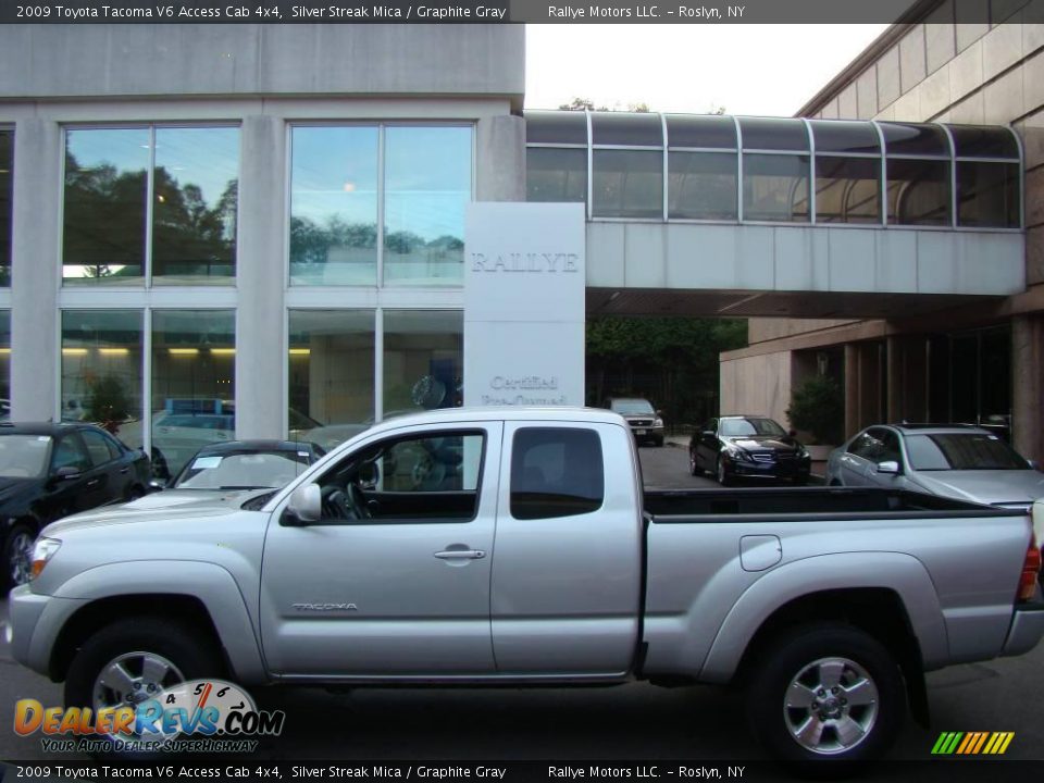 2009 Toyota Tacoma V6 Access Cab 4x4 Silver Streak Mica / Graphite Gray Photo #3