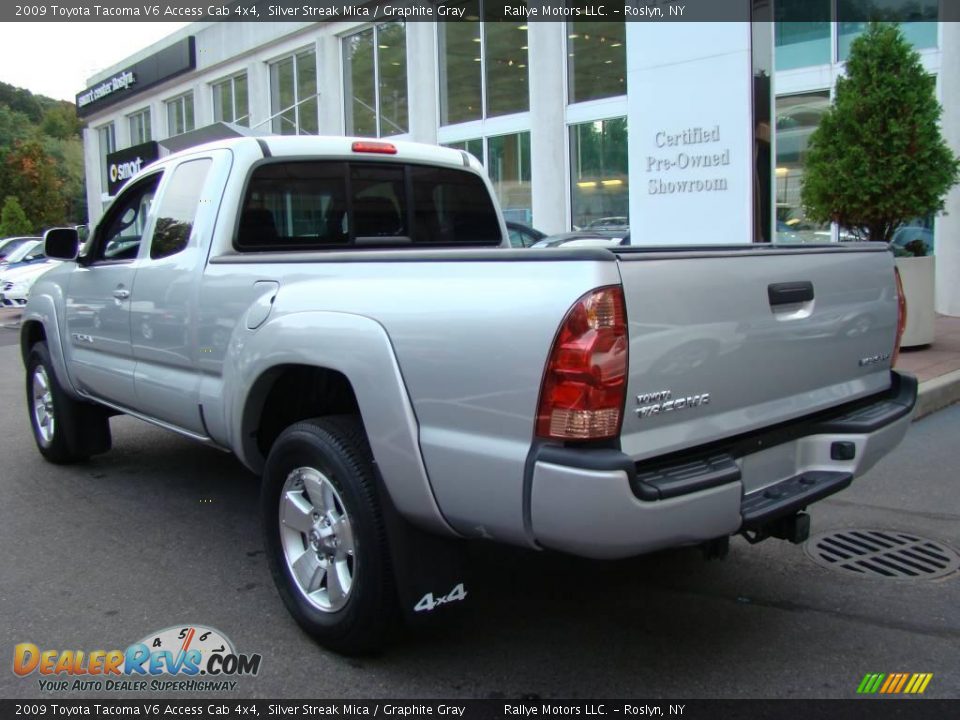 2009 Toyota Tacoma V6 Access Cab 4x4 Silver Streak Mica / Graphite Gray Photo #4