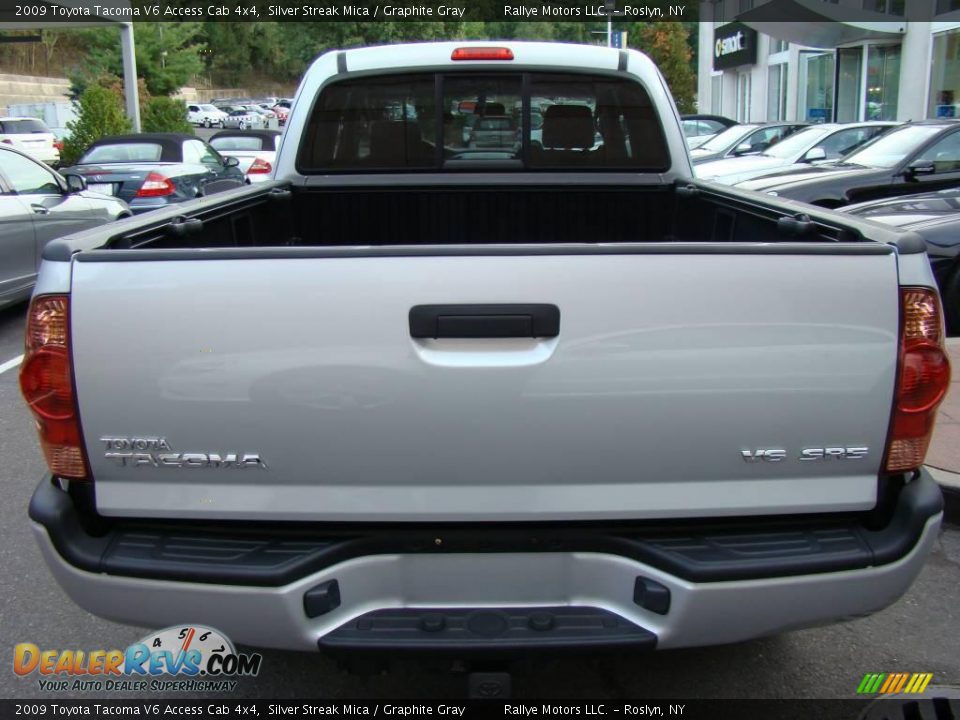 2009 Toyota Tacoma V6 Access Cab 4x4 Silver Streak Mica / Graphite Gray Photo #5