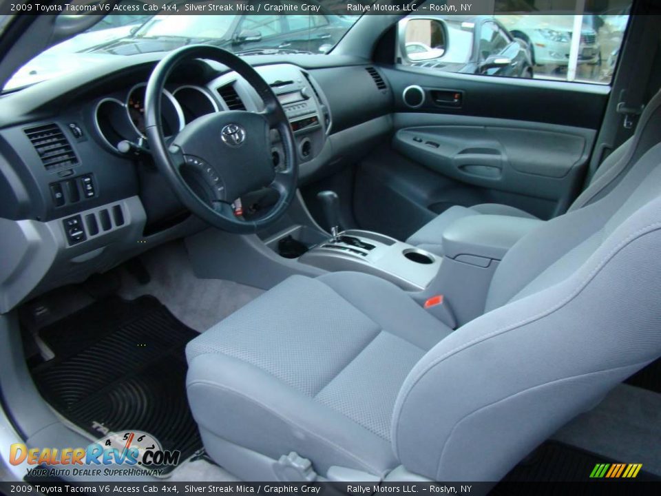 2009 Toyota Tacoma V6 Access Cab 4x4 Silver Streak Mica / Graphite Gray Photo #11