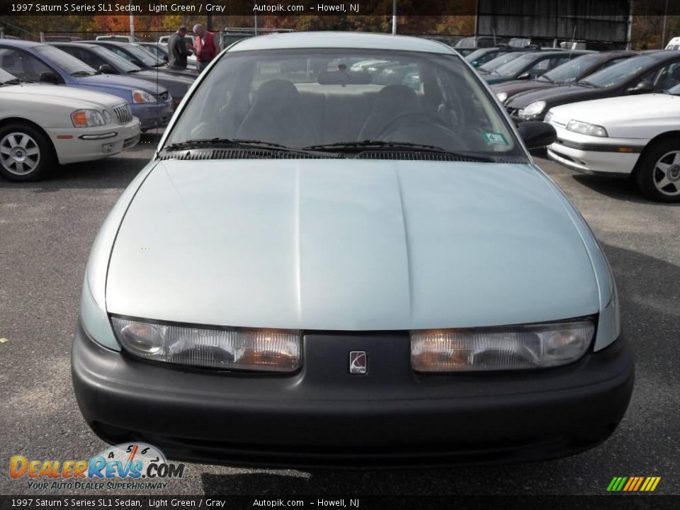 1997 Saturn S Series SL1 Sedan Light Green / Gray Photo #1