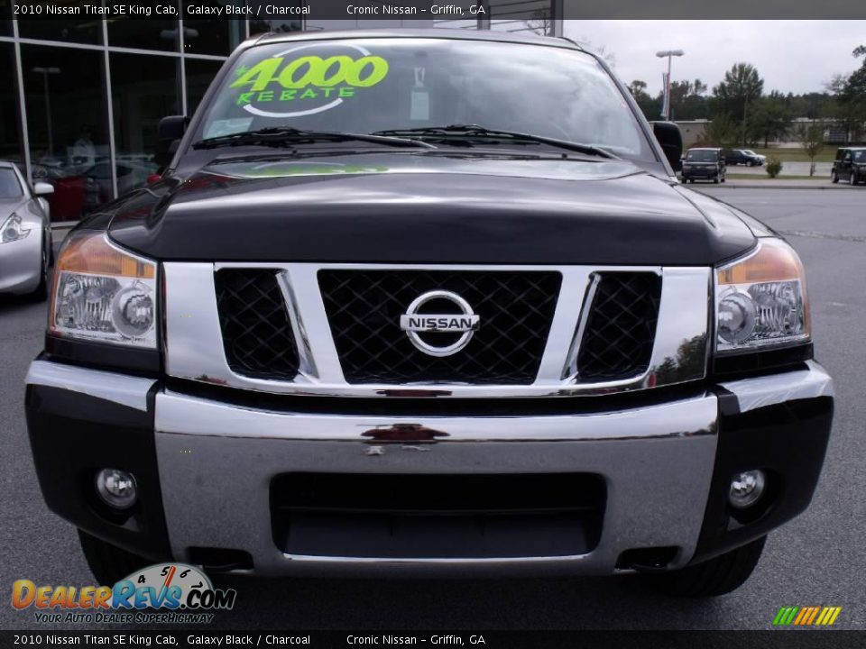 2010 Nissan Titan SE King Cab Galaxy Black / Charcoal Photo #8