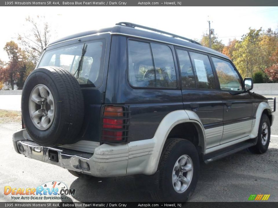 1995 Mitsubishi Montero SR 4x4 Balboa Blue Pearl Metallic / Dark Gray Photo #5