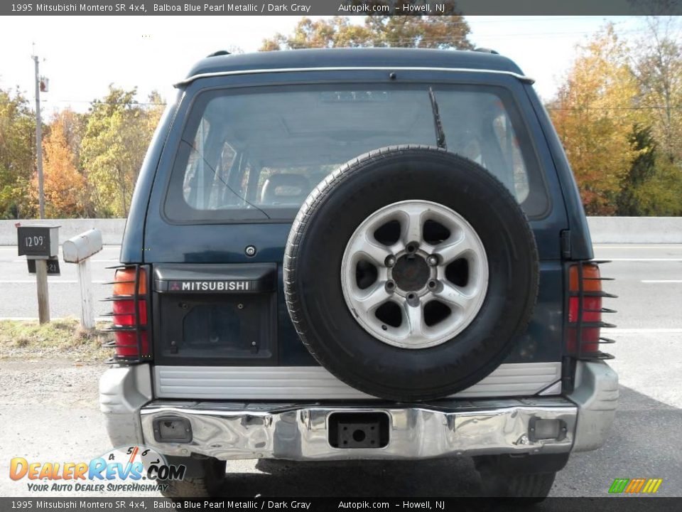 1995 Mitsubishi Montero SR 4x4 Balboa Blue Pearl Metallic / Dark Gray Photo #6