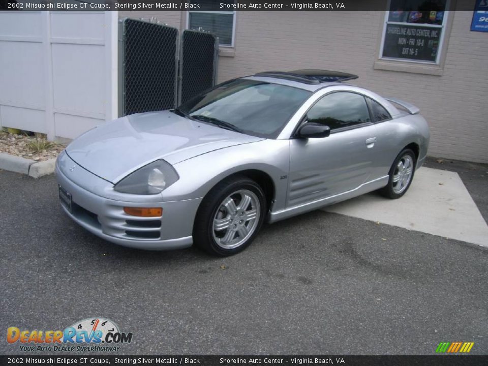 2002 Mitsubishi Eclipse GT Coupe Sterling Silver Metallic / Black Photo #2