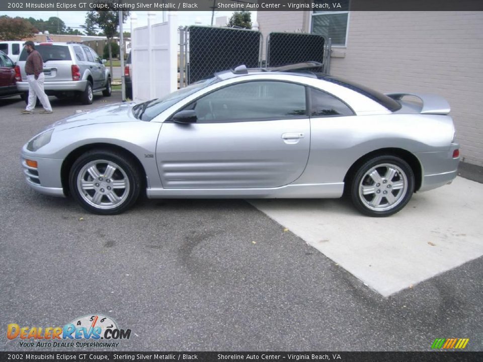 2002 Mitsubishi Eclipse GT Coupe Sterling Silver Metallic / Black Photo #3