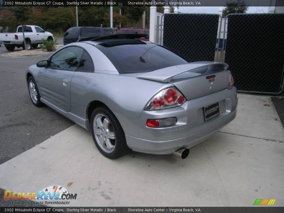 2002 Mitsubishi Eclipse GT Coupe Sterling Silver Metallic / Black Photo #4