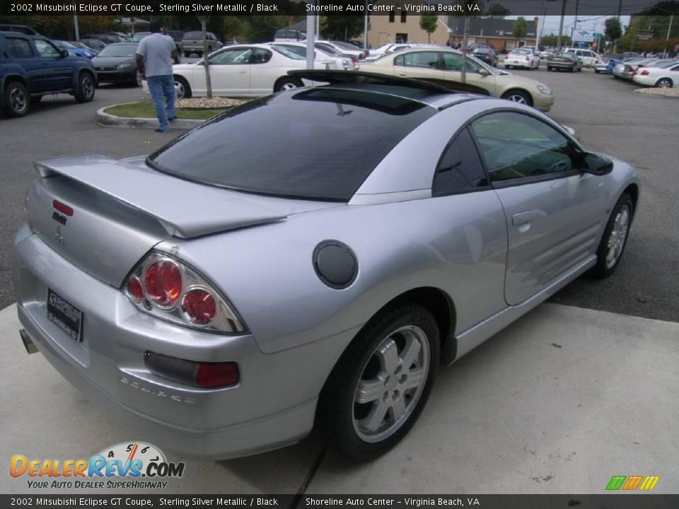 2002 Mitsubishi Eclipse GT Coupe Sterling Silver Metallic / Black Photo #7