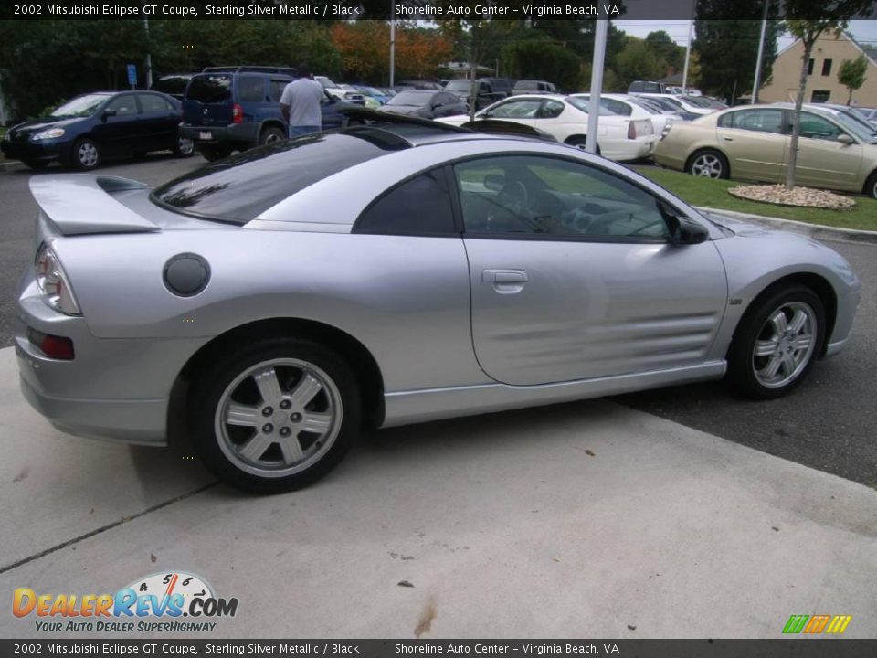 2002 Mitsubishi Eclipse GT Coupe Sterling Silver Metallic / Black Photo #8