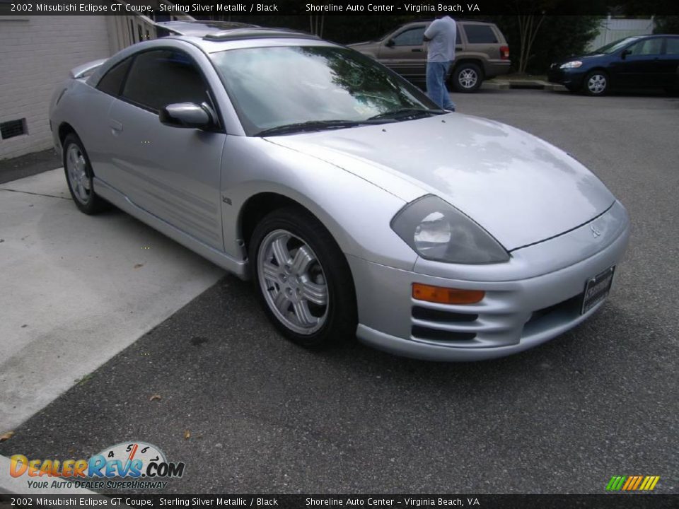 2002 Mitsubishi Eclipse GT Coupe Sterling Silver Metallic / Black Photo #10