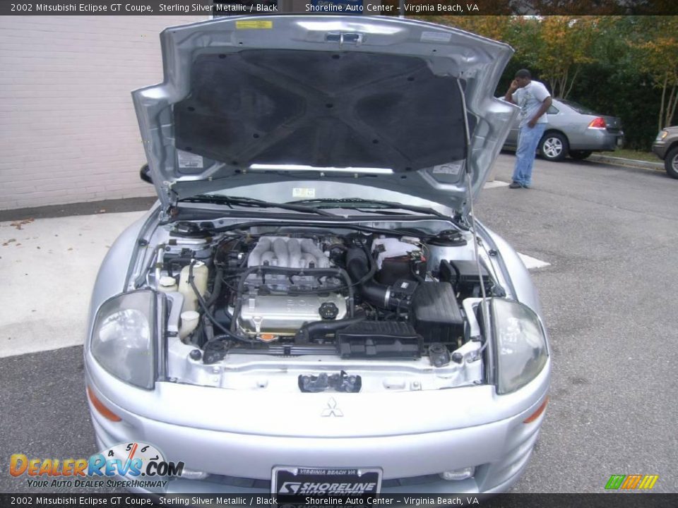 2002 Mitsubishi Eclipse GT Coupe Sterling Silver Metallic / Black Photo #12