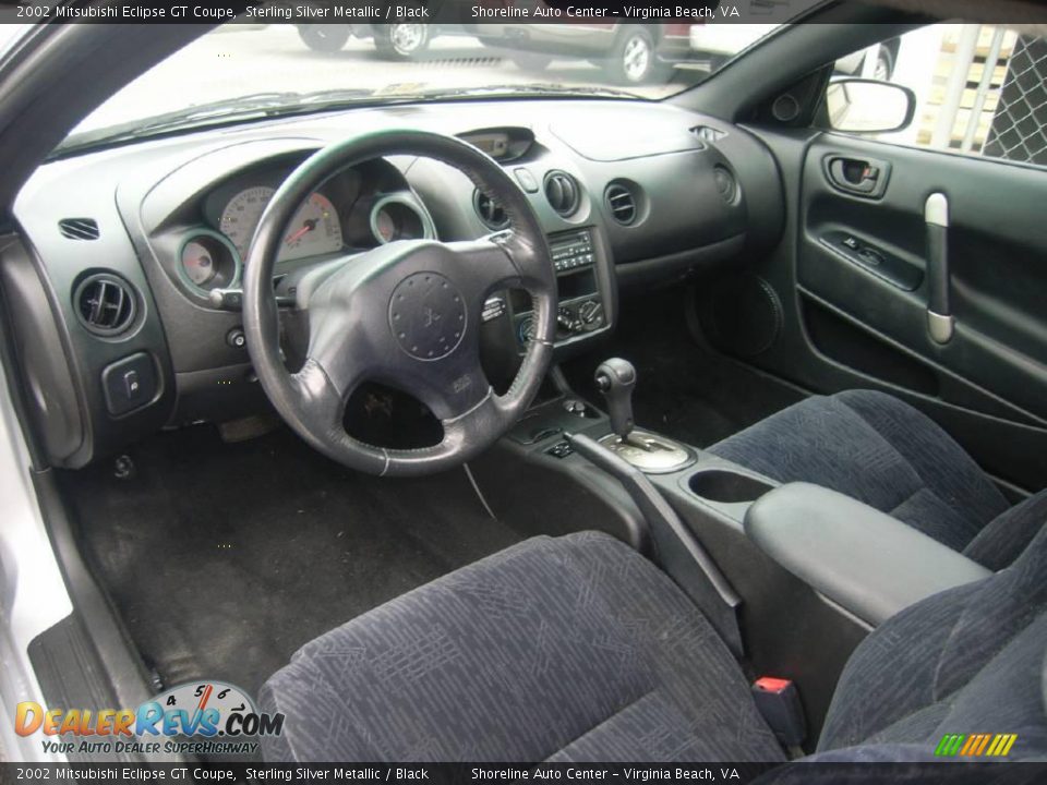 2002 Mitsubishi Eclipse GT Coupe Sterling Silver Metallic / Black Photo #16