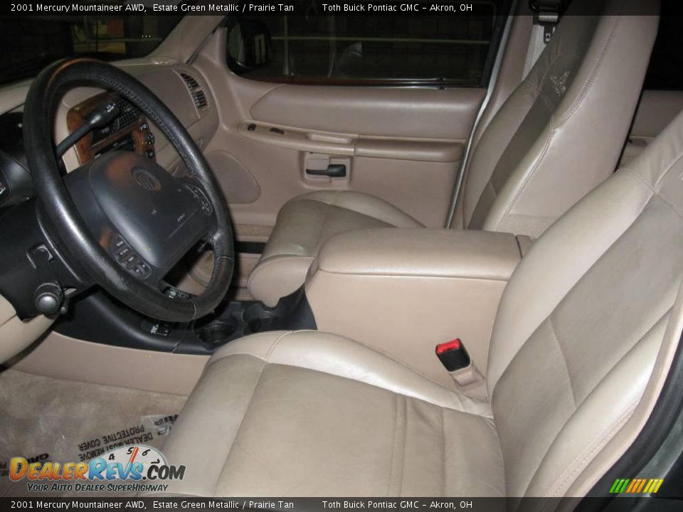 2001 Mercury Mountaineer AWD Estate Green Metallic / Prairie Tan Photo #4
