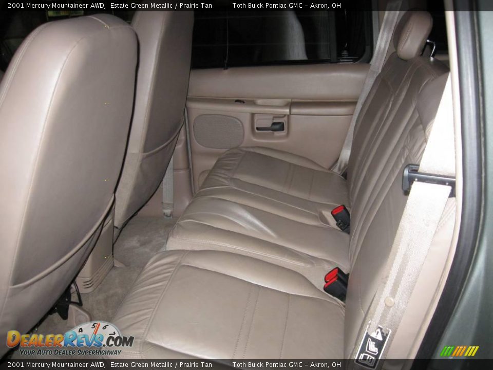 2001 Mercury Mountaineer AWD Estate Green Metallic / Prairie Tan Photo #5