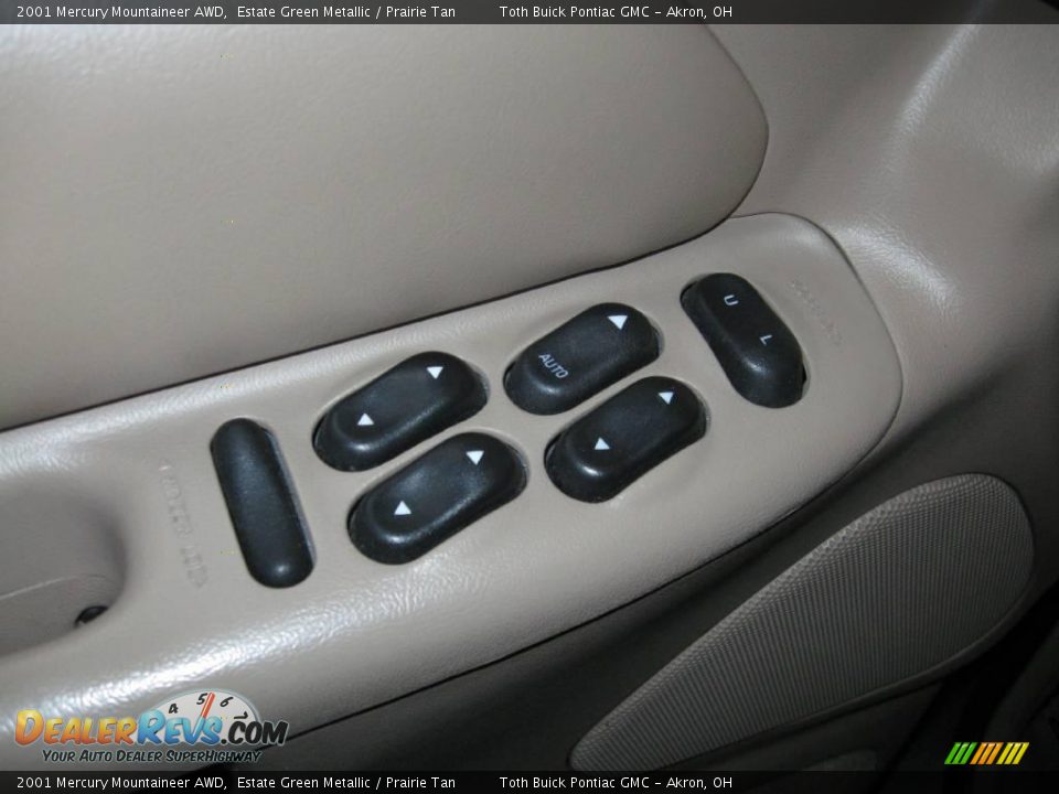 2001 Mercury Mountaineer AWD Estate Green Metallic / Prairie Tan Photo #7