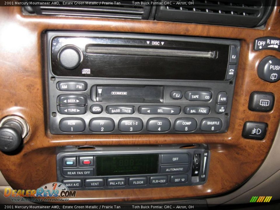 2001 Mercury Mountaineer AWD Estate Green Metallic / Prairie Tan Photo #9